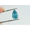 Pear Shape Diamond Fancy Blue Color 3.12 Carat I1