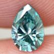Pear Shape Diamond Fancy Blue Color 0.46 Carat SI2