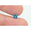Princess Cut Diamond Blue Color 0.54 Carat SI1