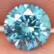Loose Fancy Blue Round Diamond 0.45 Carat SI2