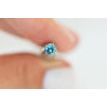 Blue Color Round Diamond 0.42 Carat SI1