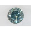 Round Shape Diamond Fancy Blue Color 0.32 Carat SI2 IGI Certificate