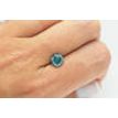 Loose Round Shaped Diamond 1.65 Carat Fancy Blue Color I1 Enhanced Natural For Ring