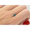 Oval Cut Diamond Fancy Blue Color Loose 1.08 Carat VS2