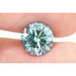 Round Cut Diamond Fancy Blue 2.22 Carat SI1