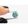 Round Cut Diamond Fancy Blue 2.22 Carat SI1