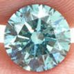 Round Cut Diamond Fancy Blue 2.22 Carat SI1
