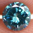 Blue Diamond Loose Round Shape 0.42 Carat VS2