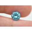 Blue Diamond Round Shaped Loose Fancy Color Real Natural Enhanced SI2 2.12 Cara