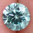 Round Shape Fancy Blue Loose Diamond 1/2 ct 