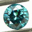 Round Diamond Blue Color IGI Certified 0.39 Carat SI1