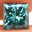 Loose Princess Shaped Blue Diamond 1/2 Carat VS1