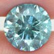 Round Cut Diamond Fancy Blue Color 3.12 Carat SI2