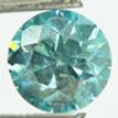 Round Cut Diamond Fancy Blue Color 3.12 Carat SI2