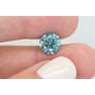 Round Cut Diamond Fancy Blue Color 3.12 Carat SI2