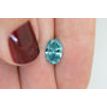 Oval Diamond Fancy Blue Color 1.57 Carat SI1