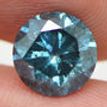 Loose Blue Diamond Natural Enhanced Fancy Round Shaped 2.50 Carat I1 For Ring