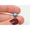 Loose Blue Diamond Natural Enhanced Fancy Round Shaped 2.50 Carat I1 For Ring