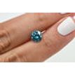 Loose Blue Diamond Fancy Color Round Shape Deal 1.58 Carat SI2 Natural Enhanced