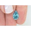 Pear Shape Diamond Fancy Blue Color 3.12 Carat I1