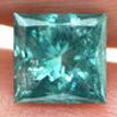 Loose Fancy Blue Princess Cut Real Diamond 1.55 Carat