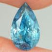 Fancy Blue Pear Shaped Diamond 3.02 Carat SI2