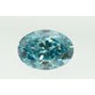 Oval Cut Diamond Fancy Blue Color Loose 1.62 Carat VS2