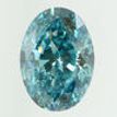 Oval Cut Diamond Fancy Blue Color Loose 1.62 Carat VS2