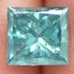 Loose Fancy Blue Princess Cut Diamond 1.63 Carat SI2