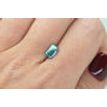 Loose Emerald Diamond Fancy Blue 1.53 Carat SI1