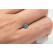 Round Shaped Diamond Fancy Blue Color Loose Real 0.53 Carat SI1 Natural Enhanced