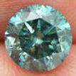 Loose Blue Diamond Fancy Color Round Shaped Real Natural Enhanced I1 1.55 Carat