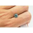 Loose Blue Diamond Fancy Color Round Shaped Real Natural Enhanced I1 1.55 Carat