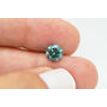 Loose Blue Diamond Fancy Color Round Shaped Real Natural Enhanced I1 1.55 Carat