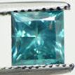 Loose Princess Diamond Fancy Turquoise 1.00 Carat SI1