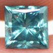 Loose Princess Diamond Fancy Turquoise 1.00 Carat SI1