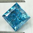 Princess Cut Diamond Fancy Blue Color 2.00 Carat SI3