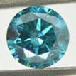 Loose Round Shaped Blue Diamond 1.00 Carat SI1