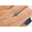 Loose Round Shaped Blue Diamond 1.00 Carat SI1