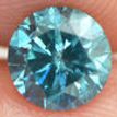 Loose Round Shaped Blue Diamond 1.00 Carat SI1