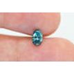 Oval Diamond Blue Color 0.70 Carat SI1 