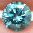 Fancy Blue Round Cut Loose Real Diamond 0.63 Carat SI1