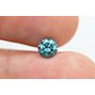 Fancy Blue Round Cut Loose Real Diamond 0.63 Carat SI1