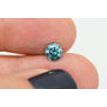 Round Shape Fancy Blue Loose Diamond 0.73 Carat SI1