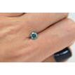 Round Shape Fancy Blue Loose Diamond 0.73 Carat SI1