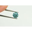 Round Shape Fancy Blue Loose Diamond 0.73 Carat SI1