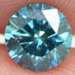 Loose Fancy Blue Round Shape Diamond 0.68 Carat SI2