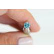 Fancy Blue Round Diamond 0.73 Carat VS2 5.66X5.62MM