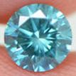 Fancy Blue Round Diamond 0.73 Carat VS2 5.66X5.62MM