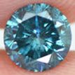 Round Shape Diamond Fancy Blue Color Loose Real SI2 Enhanced Polished 0.68 Carat